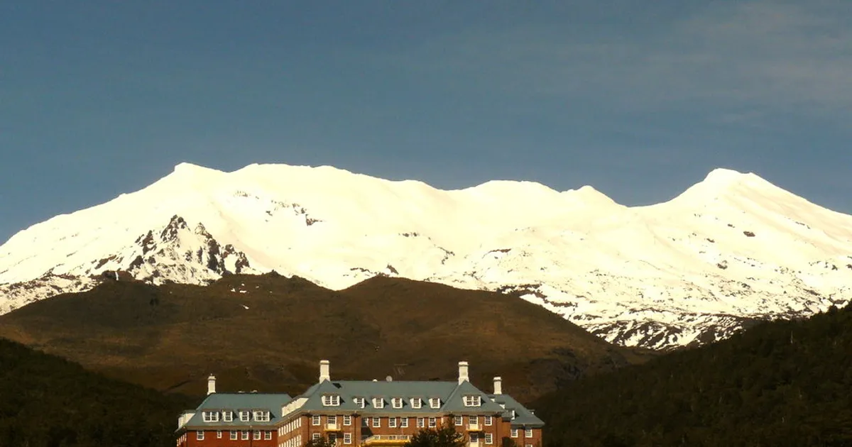 Mount Ruapehu and the Chateau Tongariro